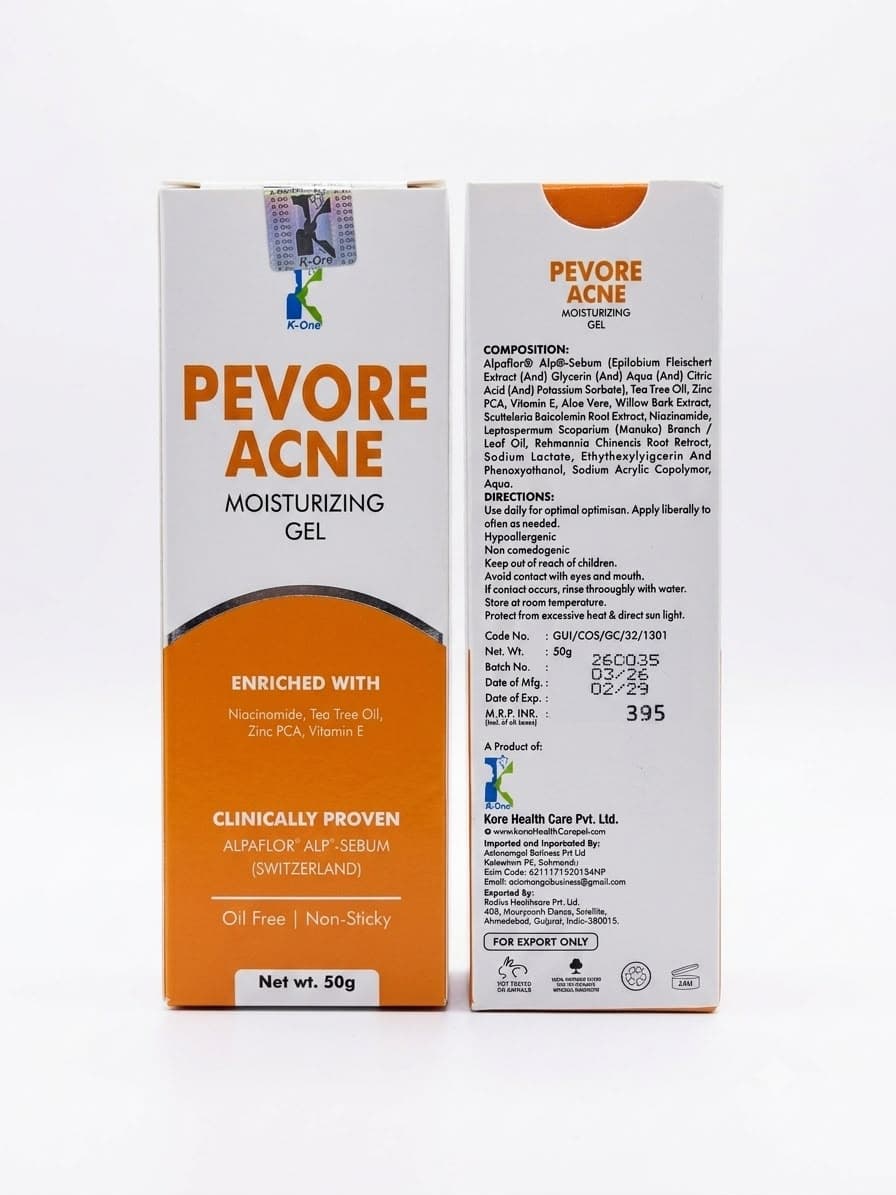 PEVORE ACNE CONTROL MOISTURISING GEL 50GM 