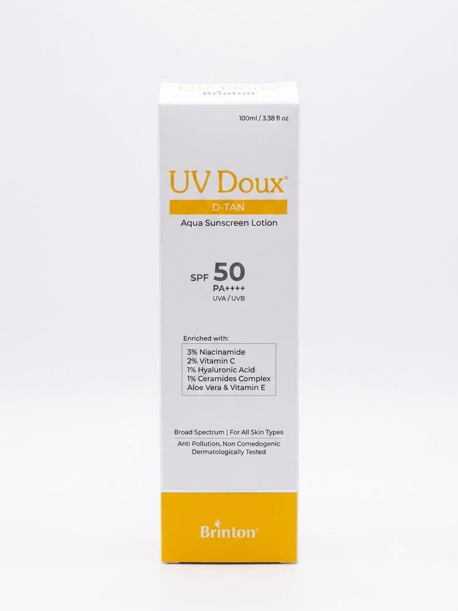 UV DOUX D-TAN AQUA SUNSCREEN LOTION SPF 50 PA ++++( 100ML)